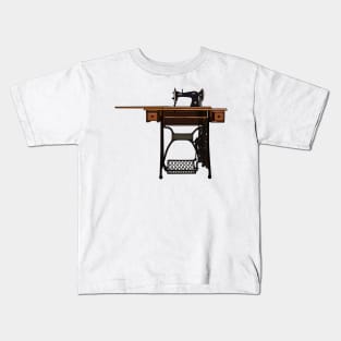 Sewing machine cartoon illustration Kids T-Shirt